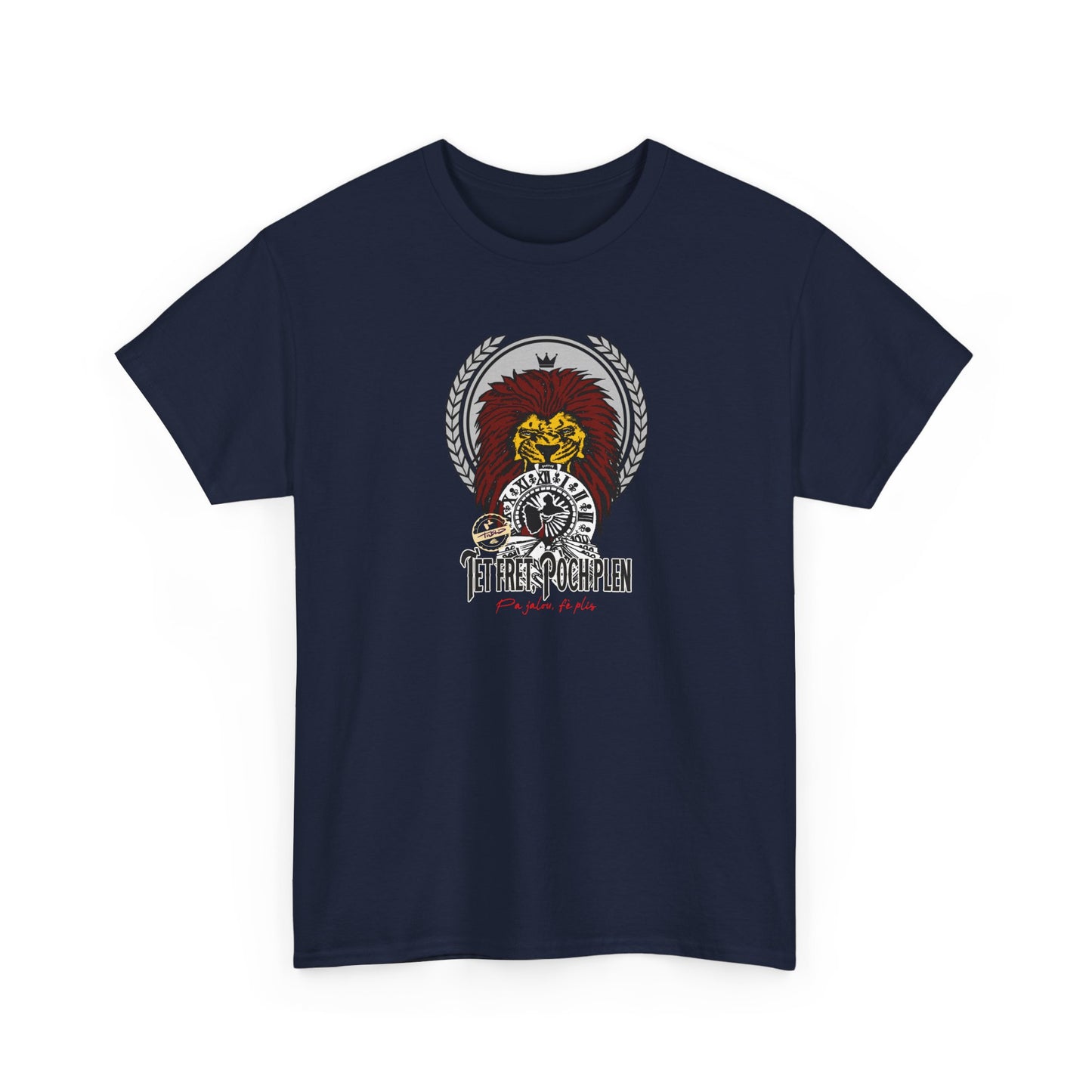 T-shirt — ‘’ tèt frèt, poch plen’’ graphic tee