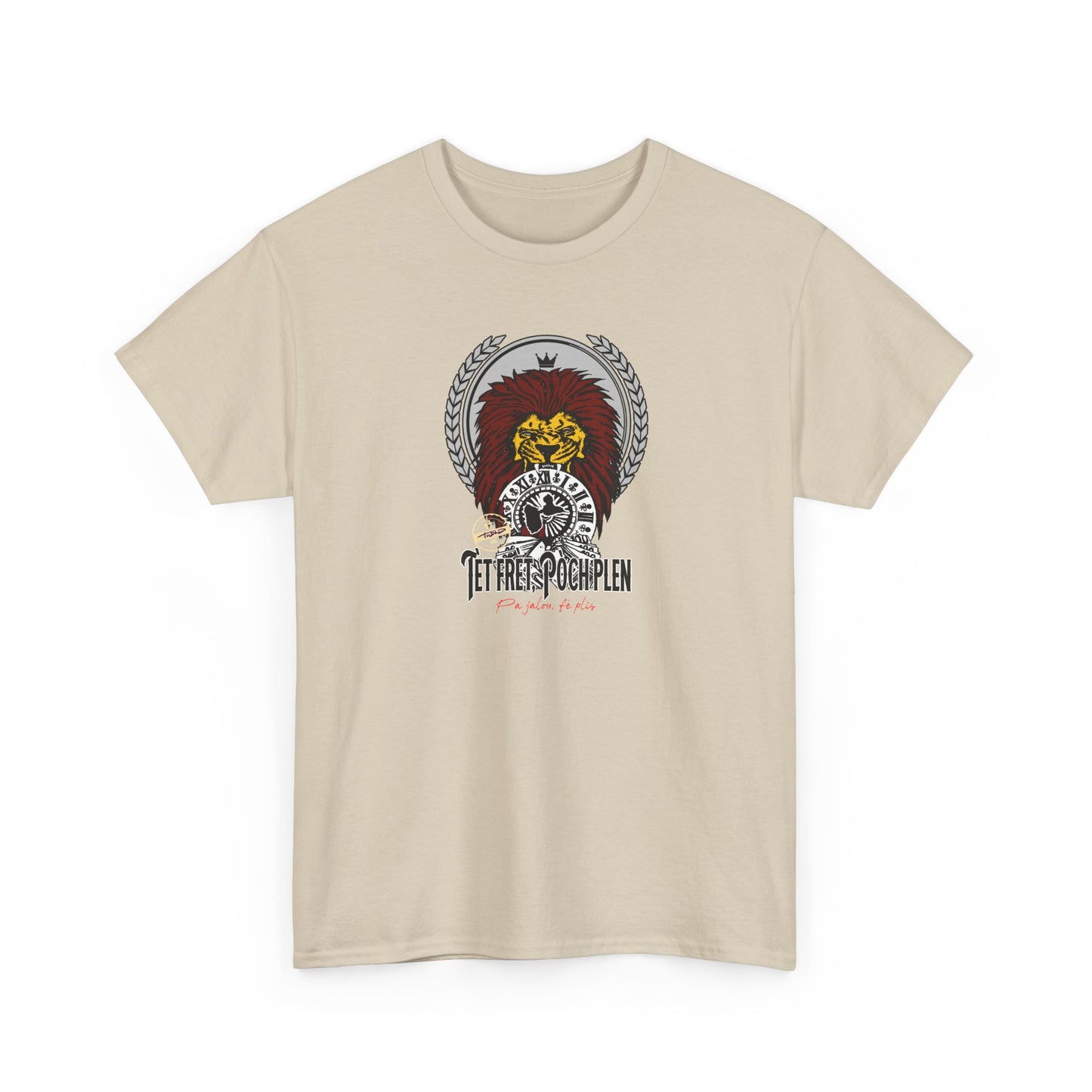 T-shirt — ‘’ tèt frèt, poch plen’’ graphic tee