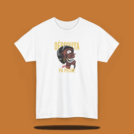 Tee-shirt imprimé Débrouya pa péché