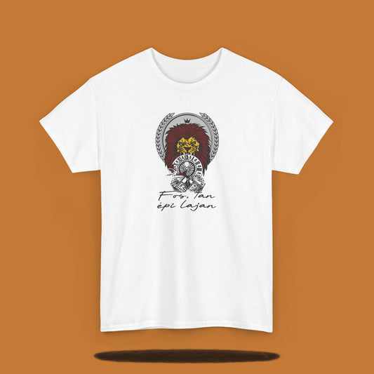 Tee-shirt imprimé Fòs, tan épi lajan