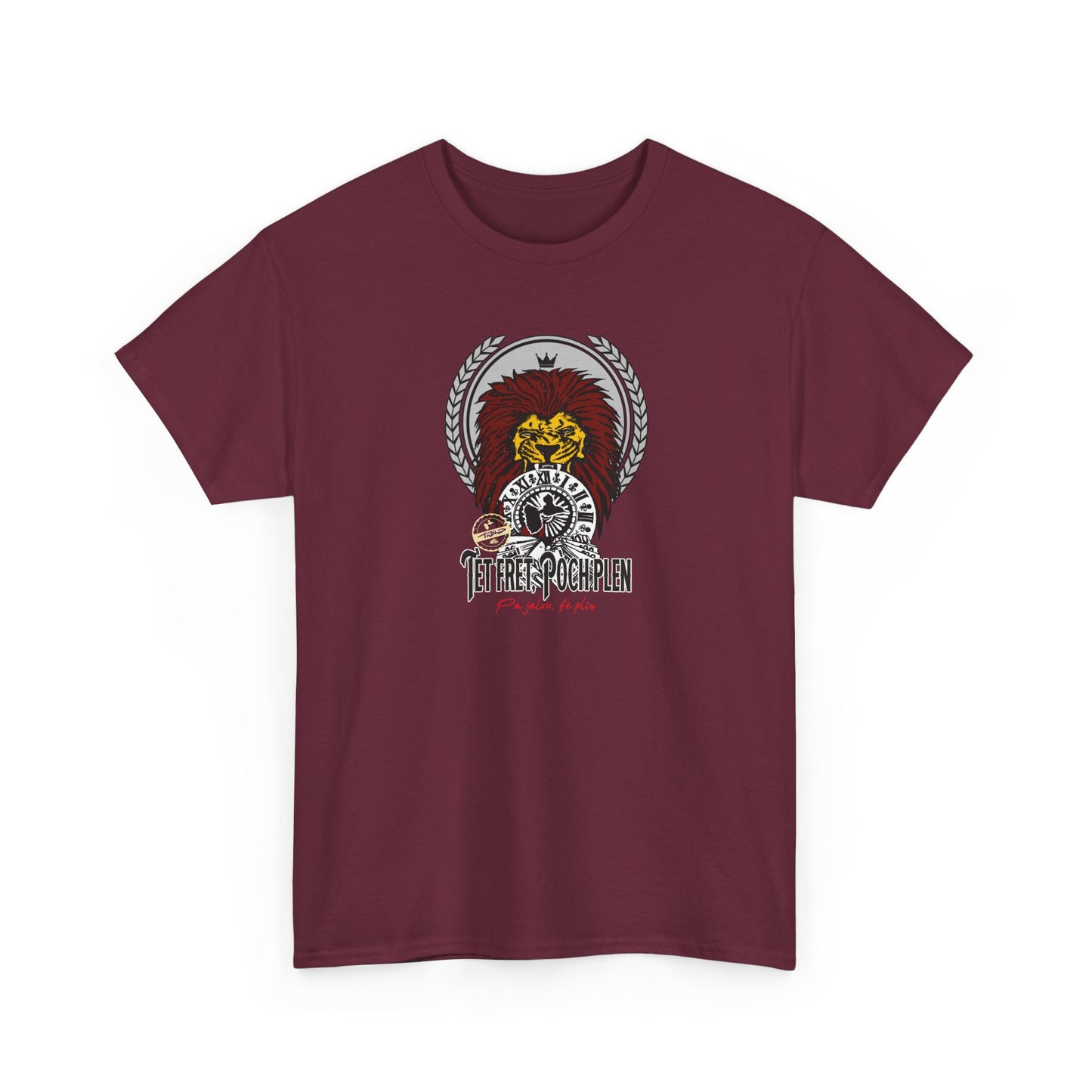 T-shirt — ‘’ tèt frèt, poch plen’’ graphic tee