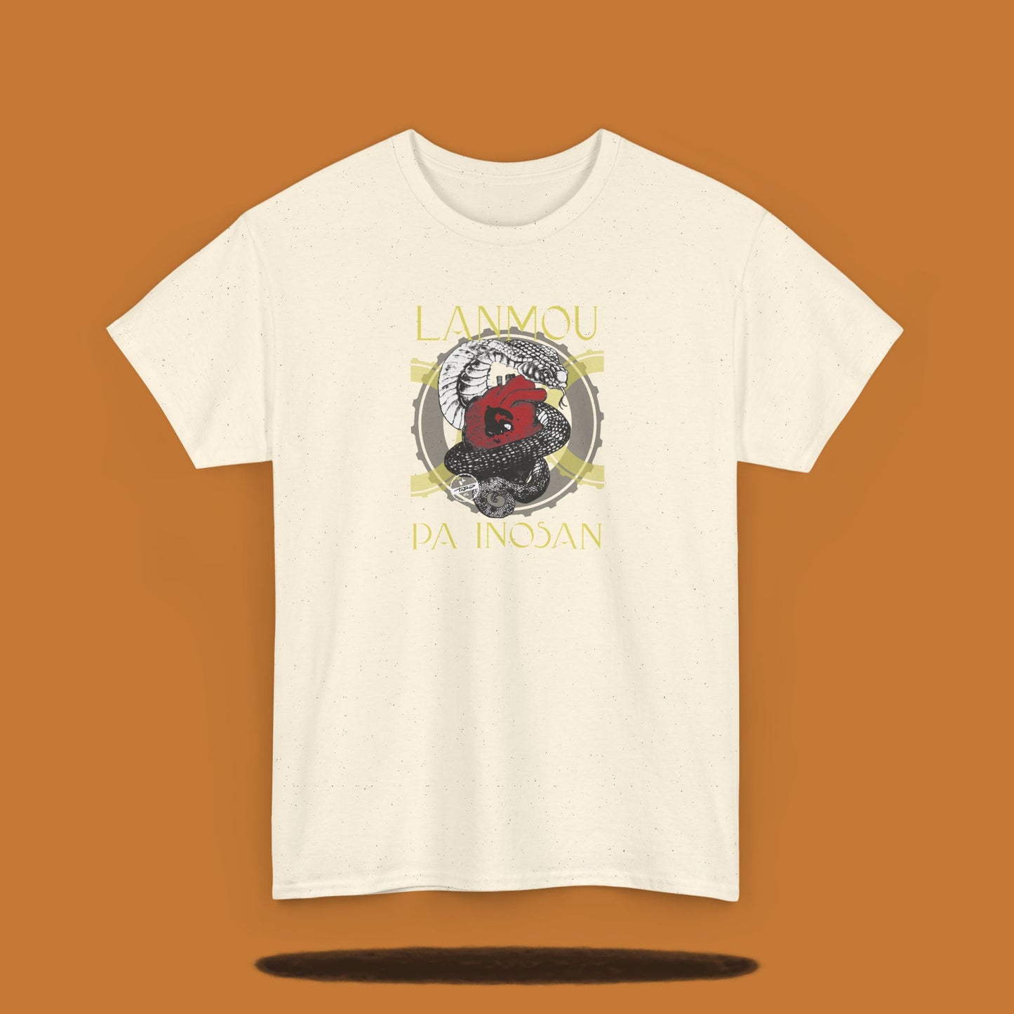 Tee-shirt imprimé Lanmou Pa Inosan