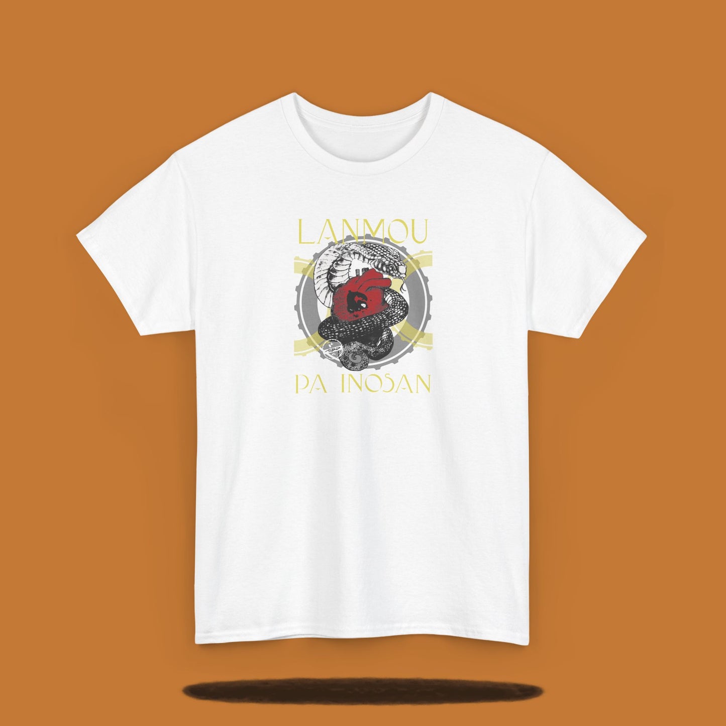 Tee-shirt imprimé Lanmou Pa Inosan