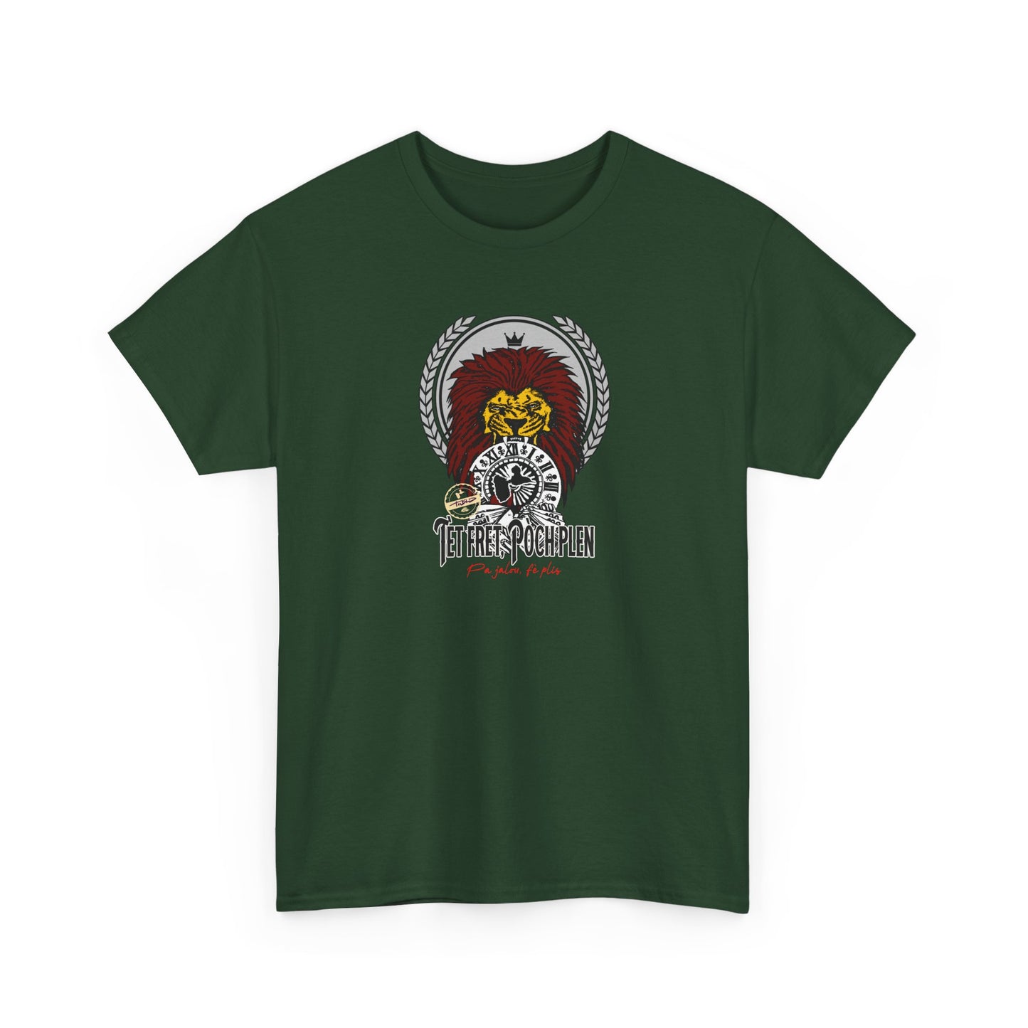T-shirt — ‘’ tèt frèt, poch plen’’ graphic tee