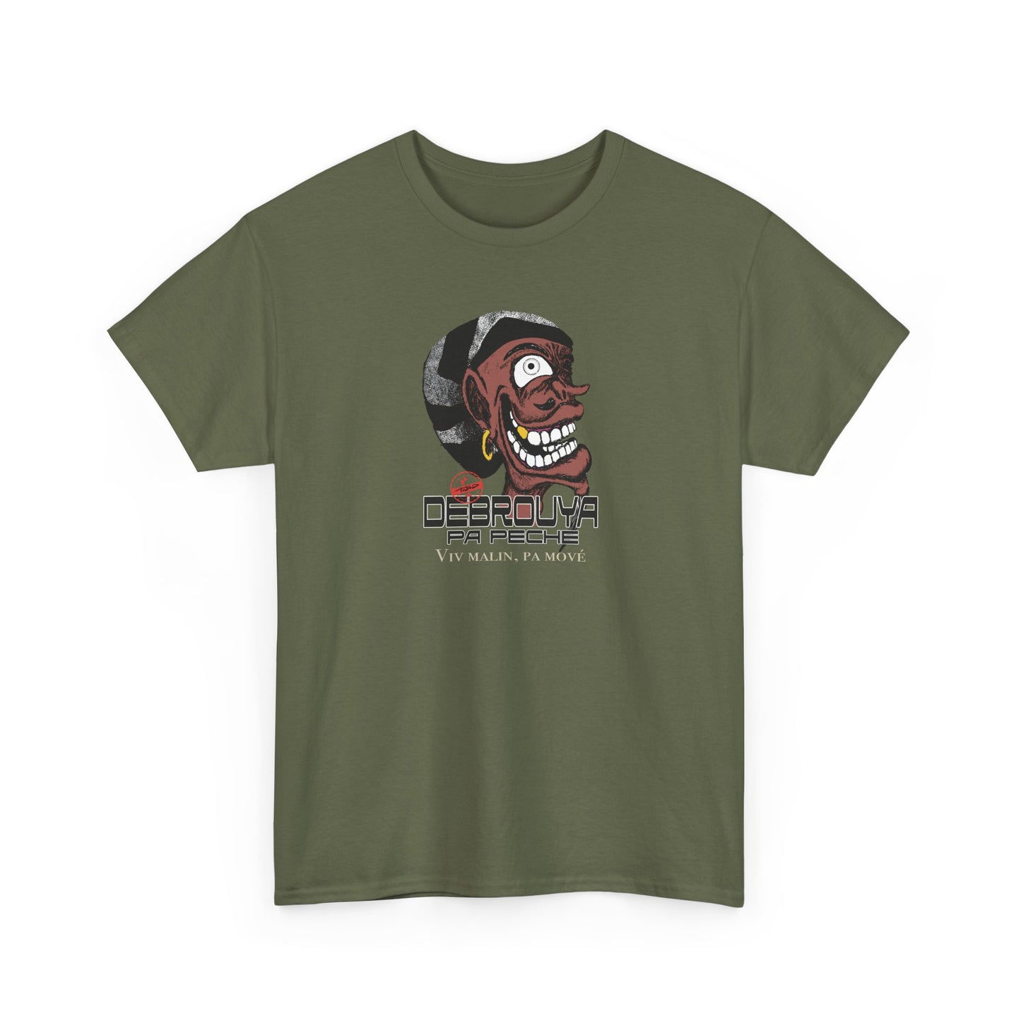 T-Shirt — "Debrouya pa péché" Graphic Tee